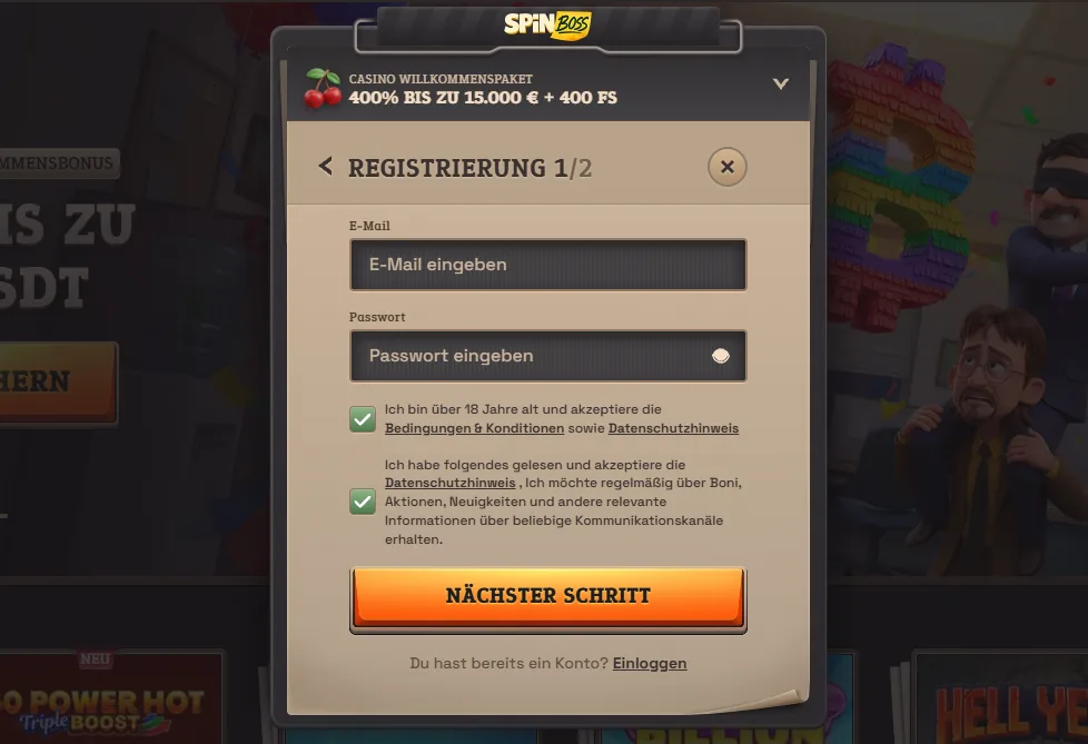 Spinboss Casino Inloggen